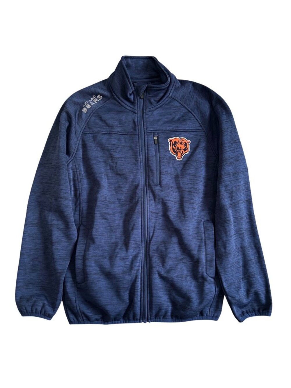 Chicago Bears Men's Sz M Navy Full-Zip Jacket NFL Official Team Apparel